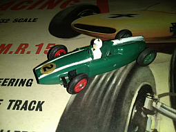 Slotcars66 Cooper T53 F1 #2 Green 1/32nd Scale Slot car by Airfix (From Motor Racing Set) 